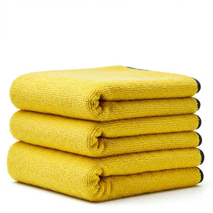 Carvamp Premium Microfiber Car Towels — 800 GSM, Dual-Sided, 16” x 16”, 3-Pack