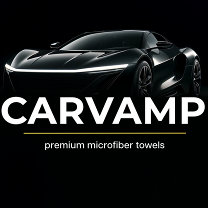 Carvamp Premium Microfiber Car Towels — 800 GSM, Dual-Sided, 16” x 16”, 3-Pack